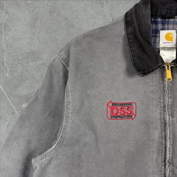 Vintage Carhartt Detroit Blanket Lined Work Jacket J97 MTL Duck Canvas USA - 2XL - Picture 4 of 8